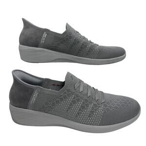 Skechers Women's Hands Free Slip-Ins Arya Gray Sz 11 Washable Cushion Comfort